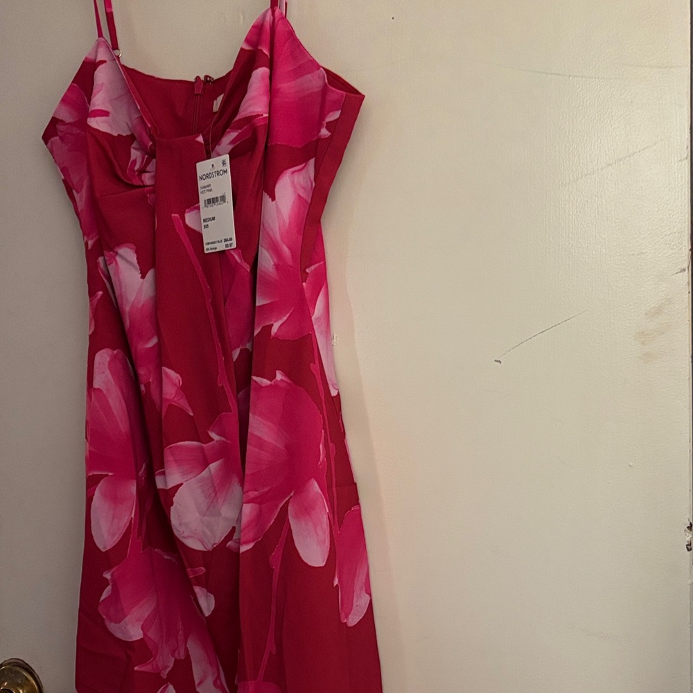 Nordstrom Pink Floral A-Line Sundress
